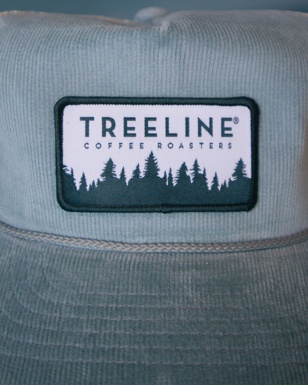 Blue Corduroy Patch Hat