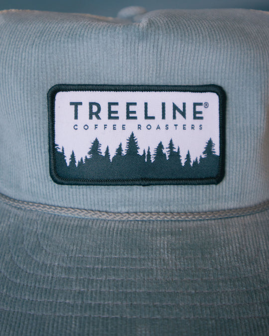 Blue Corduroy Patch Hat
