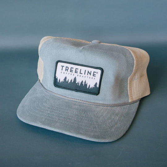 Blue Corduroy Patch Hat