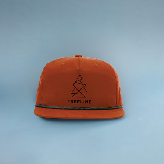Geometric Tree Flat Brim Hat