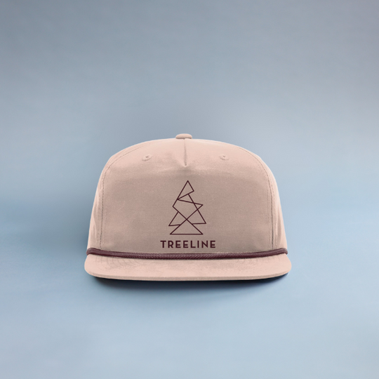 Geometric Tree Flat Brim Hat