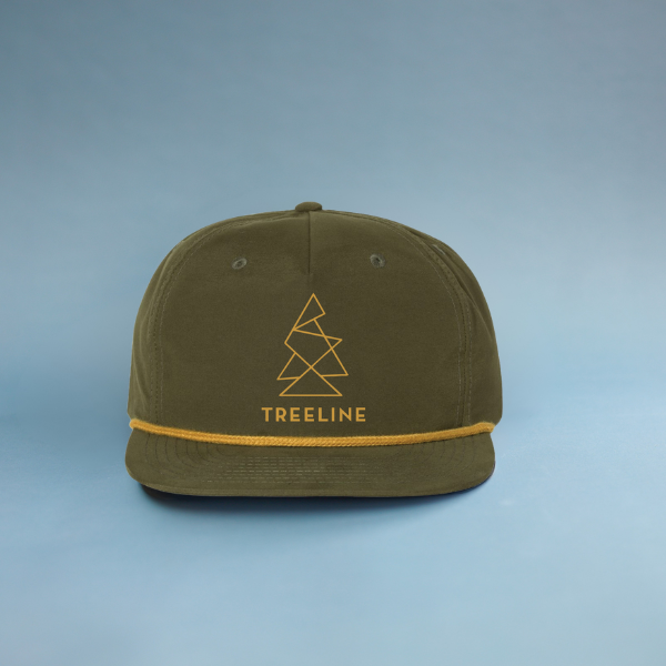 Geometric Tree Flat Brim Hat
